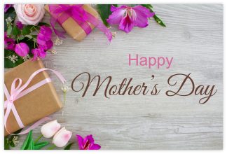 Happy Mother's Day (Gifts & Flowers) - 55mm x 85mm Florist Cards