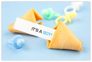 It's a Boy (Fortune Cookie) - 55mm x 85mm Florist Cards