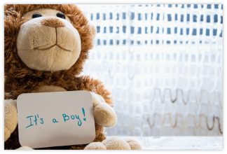 It's a Boy (Teddy) - 55mm x 85mm Florist Cards
