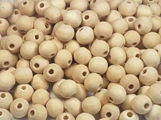 10mm with 2mm Hole Wooden Beads