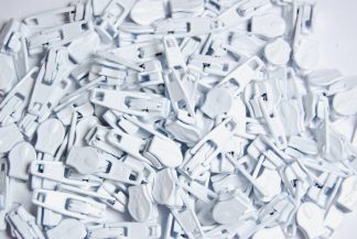 Pack 1 - Slider Automatic Lock Zip 3mm Economy White - Clothing, Fabric, Bags