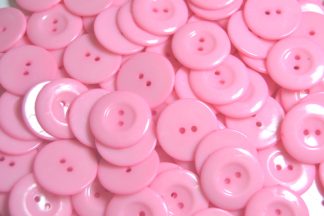 Pink - Shirt 2 Hole 25mm - Acrylic Buttons for Costumes & Children's Craft Projects