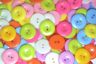 Mixed - Shirt 2 Hole 25mm - Acrylic Buttons for Costumes & Children's Craft Projects