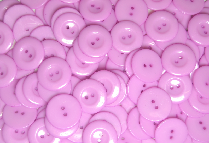 Purple - Shirt 2 Hole 25mm - Acrylic Buttons for Costumes & Children's Craft Projects