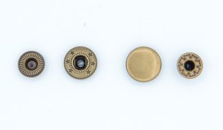 12.5mm Antique Brass Heavy Duty Metal Pop Studs Press Snap Buttons