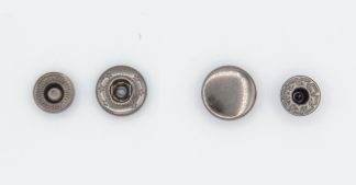 12.5mm Gun Metal Heavy Duty Pop Studs Press Snap Buttons