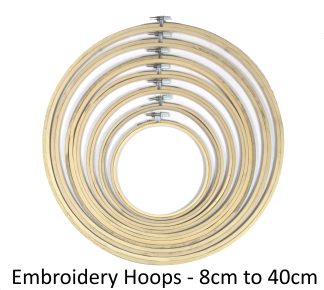 Bamboo Embroidery Rings