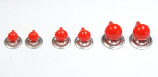 Solid Red Eyes Metal Back