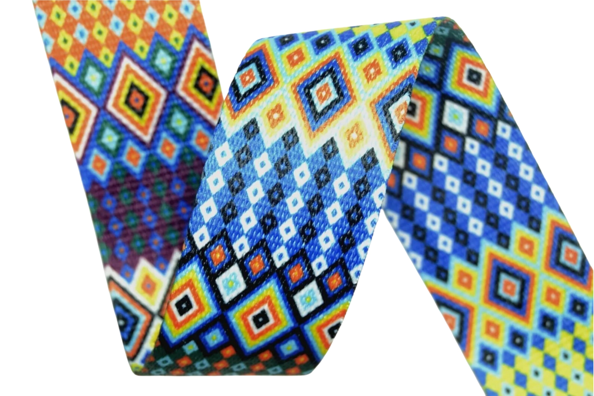 Aztec 4352 Shiny Printed Polyester Webbing - 38mm Width