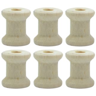10mm x 13mm Natural Wooden Spools Empty Bobbins