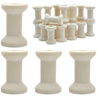 20mm x 30mm Natural Wooden Spools Empty Bobbins