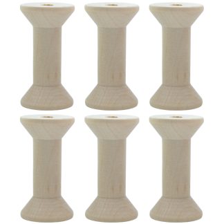20mm x 40mm Natural Wooden Spools Empty Bobbins