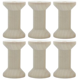 28mm x 45mm Natural Wooden Spools Empty Bobbins