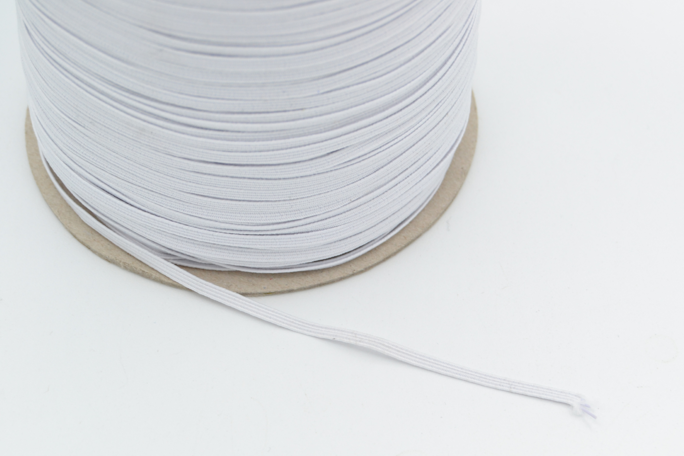 4 Cord Elastic- 3mm - White