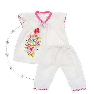 White 2 Piece Outfit - Doll Clothes for 18" Baby Doll - My Little Baby