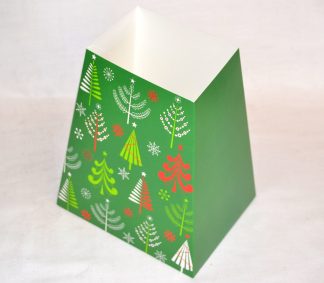 Green Christmas Trees - 19cm Flower Boxes