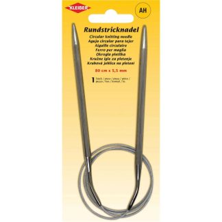 5.5mm Kleiber Circular Knitting Needles - 80cm Long - For Knitting, Crochet etc