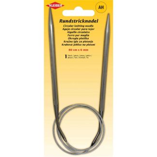 6mm Kleiber Circular Knitting Needles - 80cm Long - For Knitting, Crochet etc