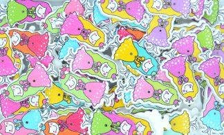 Childrens Character Printed Wooden Buttons (Princess Type 1 - 35mm)