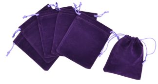 Dark Purple - Straight Velvet Bags