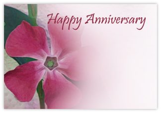 Happy Anniversary (Periwinkle) - 60mm x 90mm Florist Cards