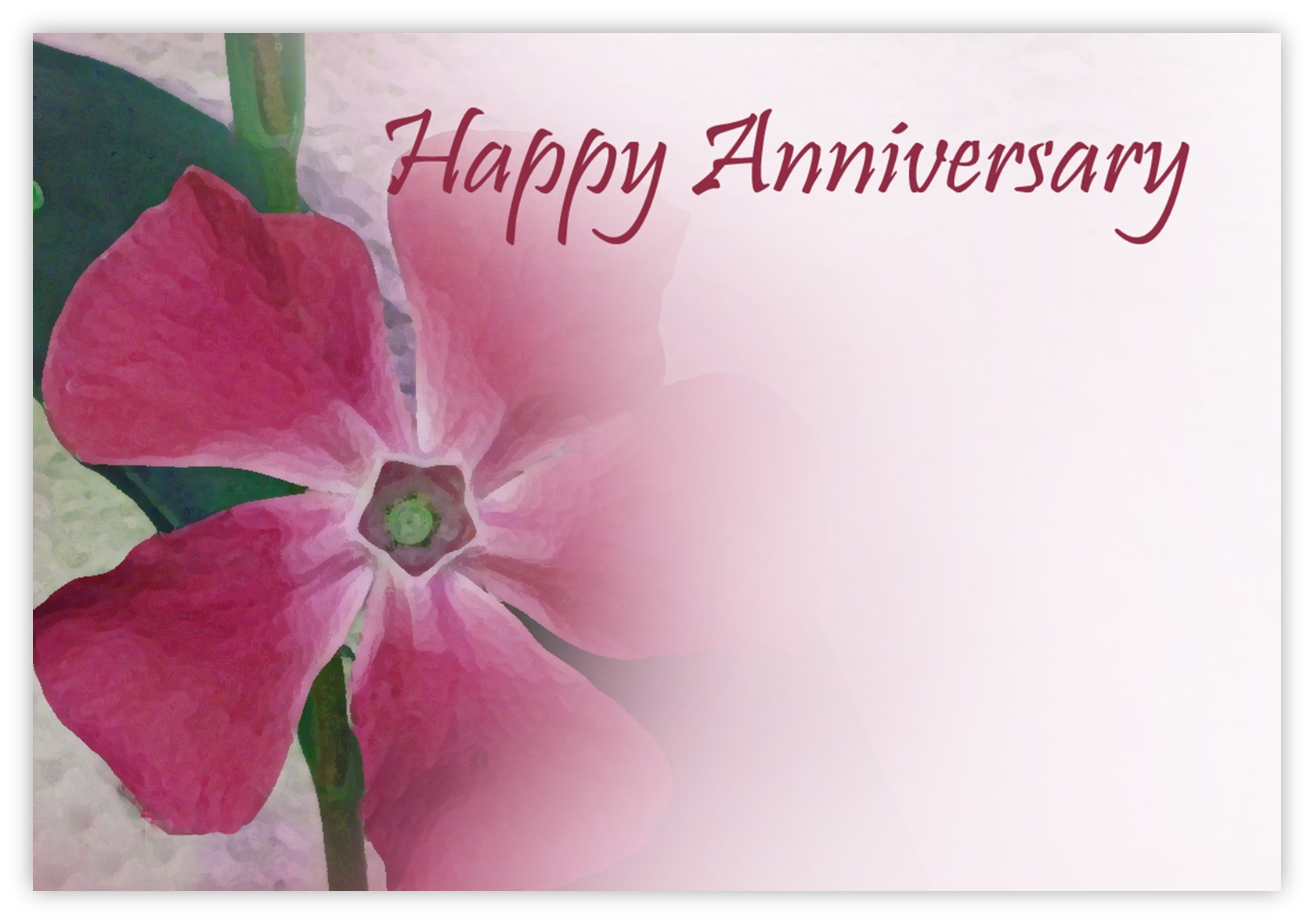 Happy Anniversary (Periwinkle) - 60mm x 90mm Florist Cards