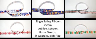 Printed 25mm Single Satin Ribbon