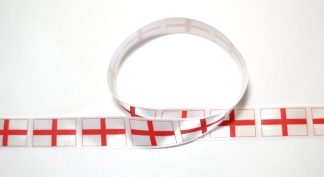 25mm Printed Single Satin Ribbon - St Georges