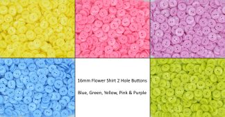 Flower Shirt 2 Hole Buttons 12mm