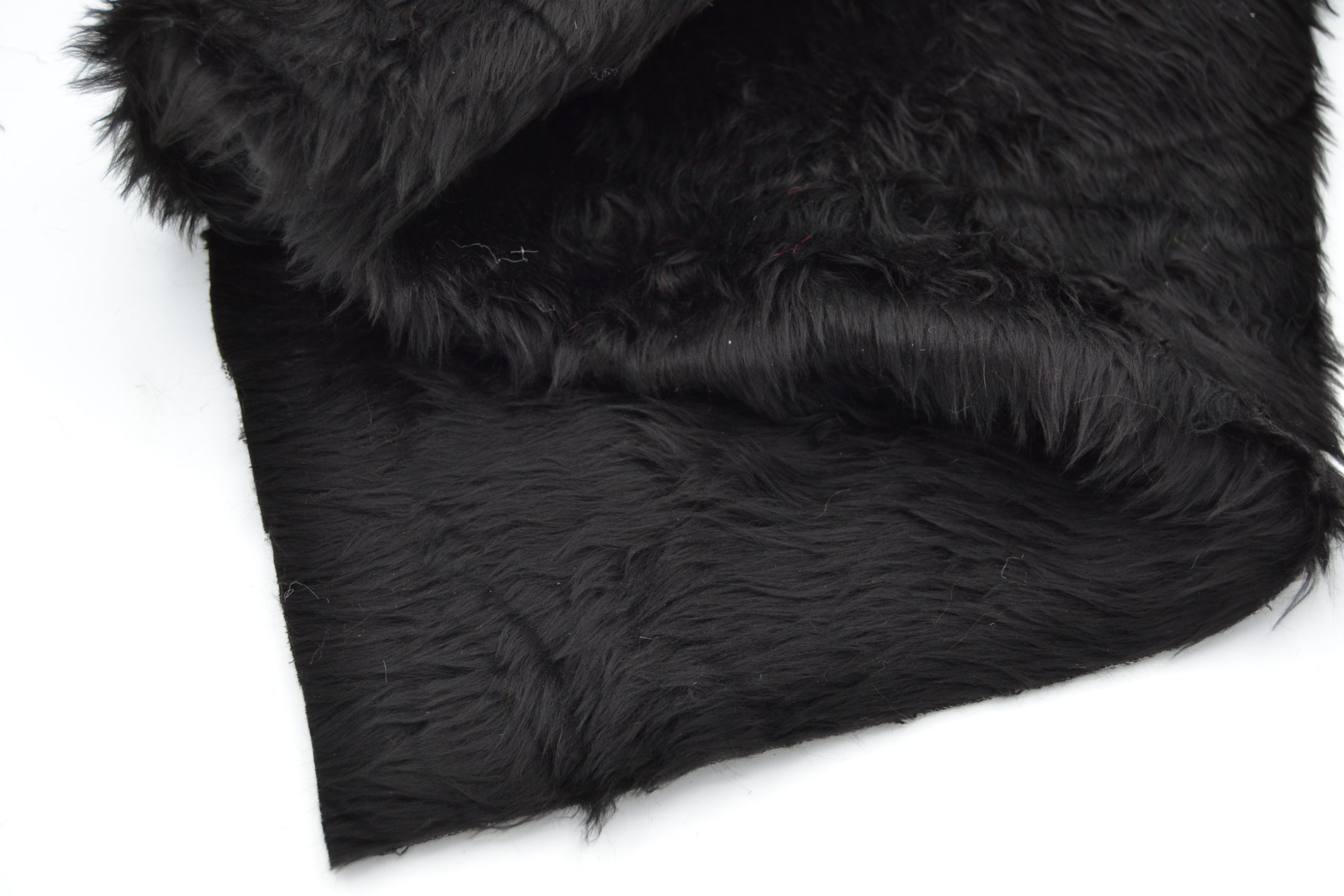 Black Fun Fur - Quality Fake Fur 20mm Pile - CelloExpress