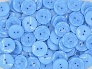 Blue - Flower Shirt 2 Hole 25mm - Acrylic Buttons for Costumes & Children's Craft Projects