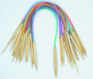 43cm Long Multicoloured - Circular Knitting Needles - Bamboo Needles - Knitting | Arts & Crafts
