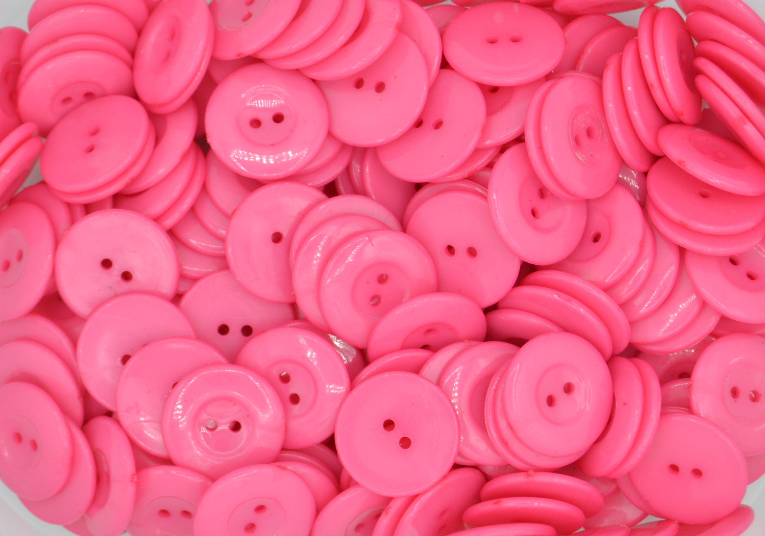 Fuschia - Shirt 2 Hole 25mm - Acrylic Buttons for Costumes & Children's Craft Projects