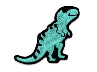 1-5 Patch - Green Dinosaur - Fun Themed Sew/Iron On Embroidered Patch