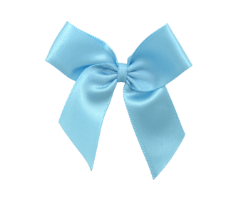 Blue 311- 5cm Pre-tied Self Adhesive Satin Bows (16mm Ribbon) | Gifts, Arts & Crafts
