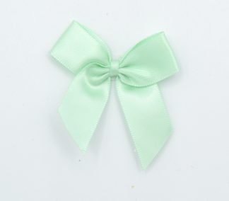 Mint 530 - 5cm Pre-tied Self Adhesive Satin Bows (16mm Ribbon) | Gifts, Arts & Crafts
