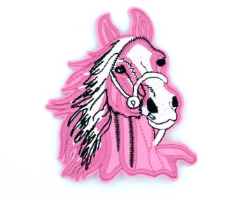 1-5 Patch - Pink Horse - Patch 61 - Fun Themed Sew/Iron On Embroidered Patch
