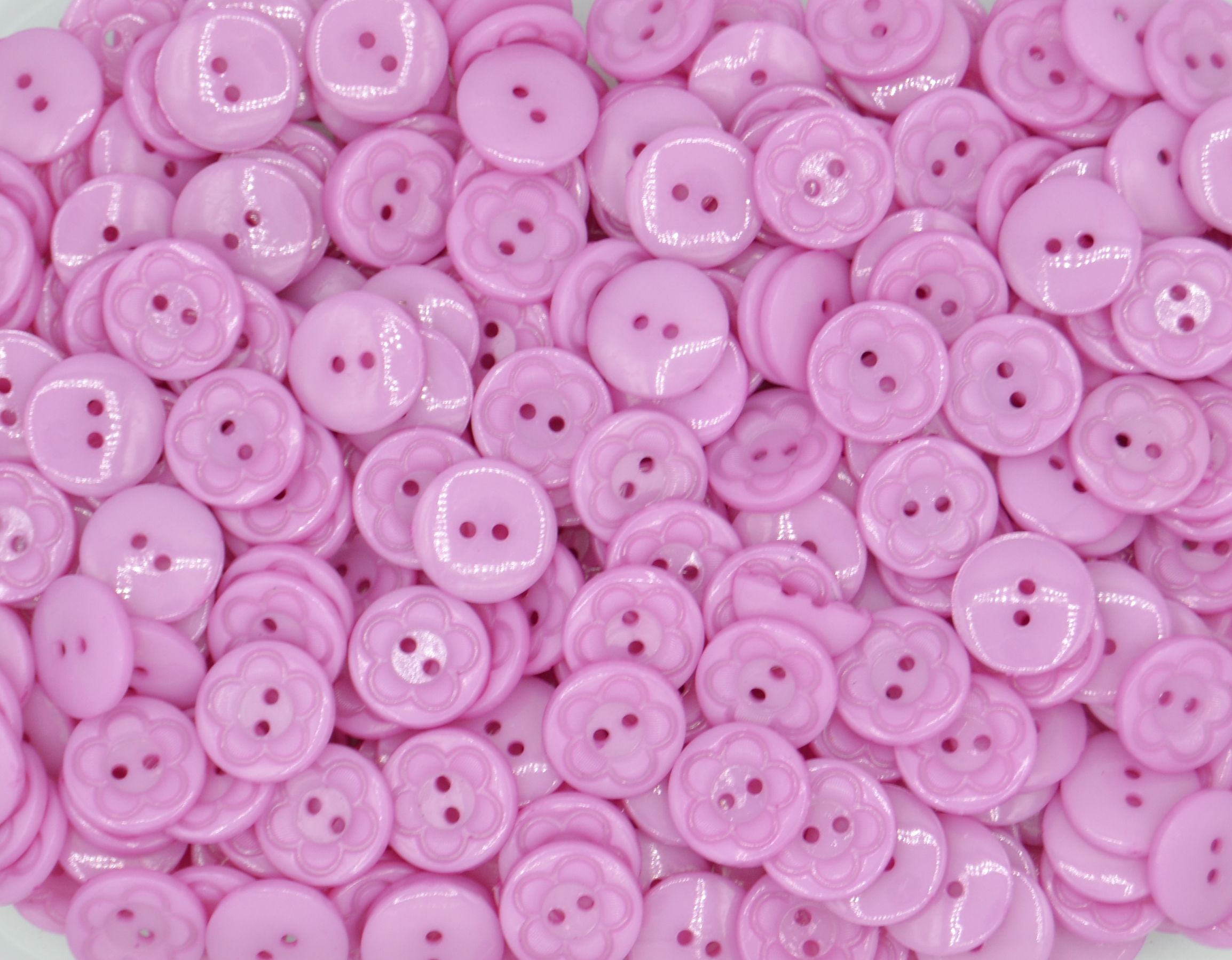 Purple - Flower Shirt 2 Hole 16mm - Acrylic Buttons for Costumes & Children's Craft Projects