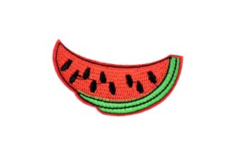 1-5 Patch - Watermelon - Patch 7 - Fun Themed Sew/Iron On Embroidered Patch