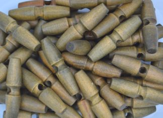 Duffle Coat Wooden Toggle Buttons - Brown - 60mm x 14mm