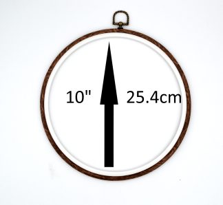 Pack of 1 – 25.4cm - 10- Flexi Plastic Embroidery Ring – Cross Stitch/Tapestry Frame
