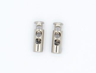 22.5mm Silver Cord Stopper Lock Toggle Ends