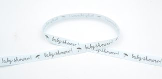 15mm Grosgrain Ribbon - Baby Shower Blue