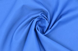 Blue Nylon Cotton Twill Fabric - Various Lengths - Water Repellent, heavyweight - workwear, school, uniforms, furnishing