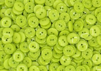 Green - Flower Shirt 2 Hole 12mm - Acrylic Buttons for Costumes & Children's Craft Projects