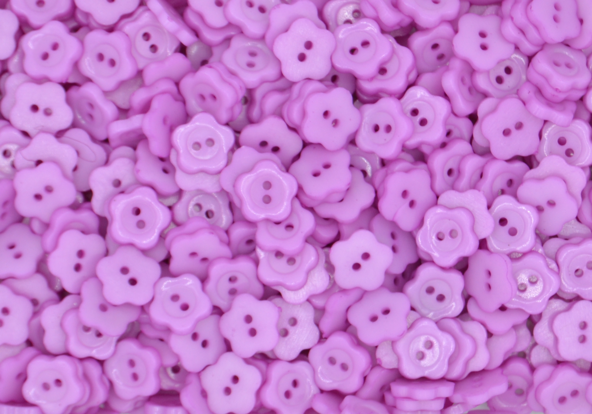 Purple - Plum Blossom 15mm - Acrylic Buttons for Costumes & Children's Craft Projects