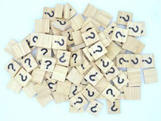 Pack of 50 - '?' Symbol Scrabble Tiles