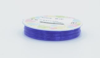 Pack of 1 Roll - 0.7mm x 15m Royal Blue Elastic Strong & Stretchy Beading Wire