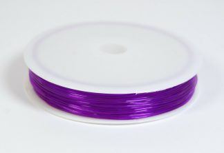 Pack of 1 Roll - 0.5mm x 20m Thistle Elastic Strong & Stretchy Beading Wire