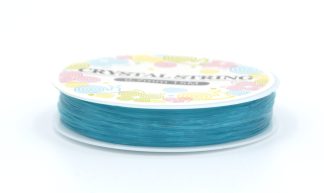 Pack of 1 Roll - 0.7mm x 15m Turquoise Elastic Strong & Stretchy Beading Wire
